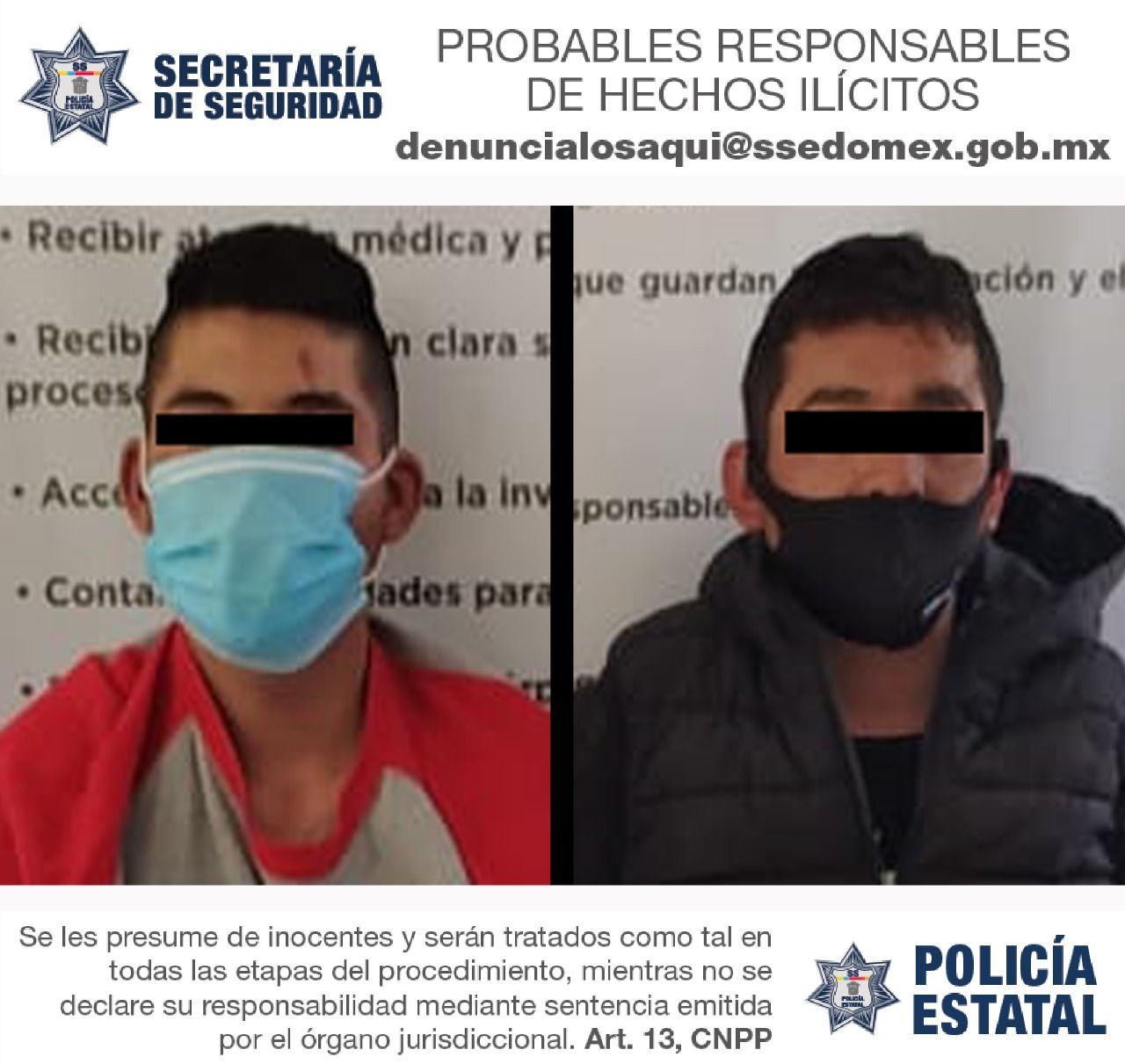 
# Capturaron a dos delincuentes que asaltaban en el Parque Sierra de Guadalupe en Tlalnepantla