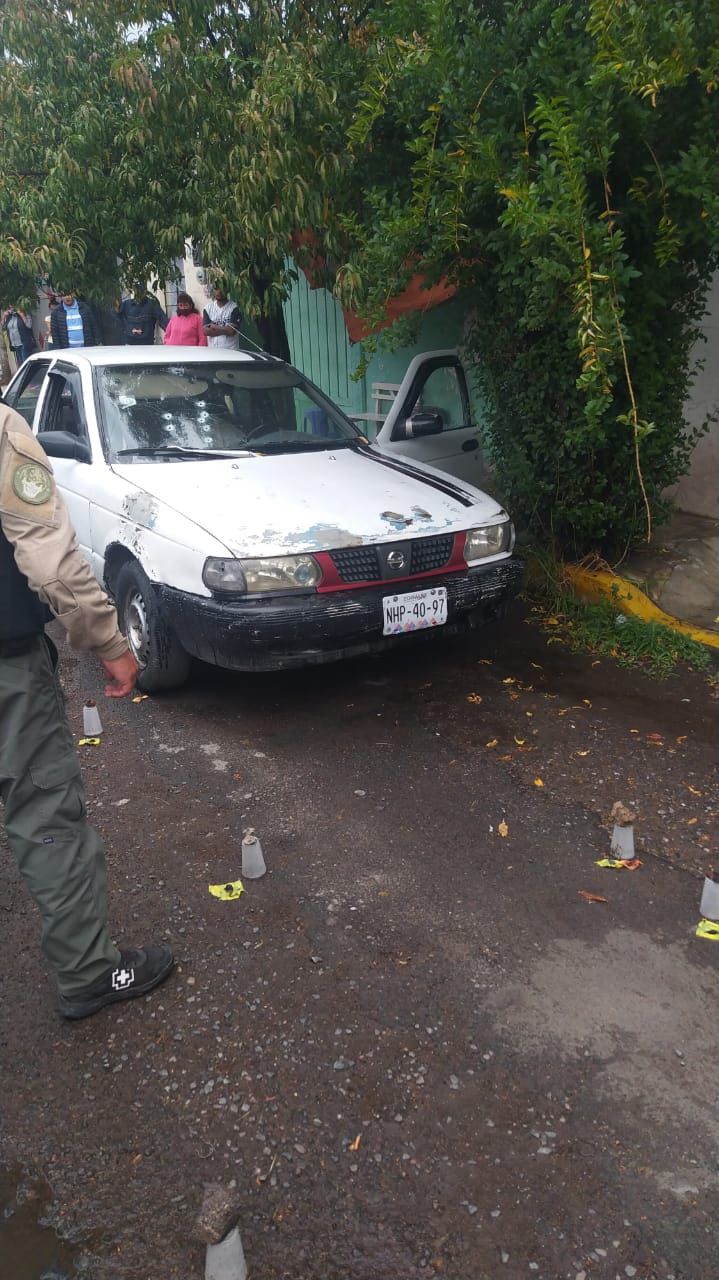 #Ejecutaron al conductor de una camioneta  en calles de la colonia Vista Hermosa en Tecamac
