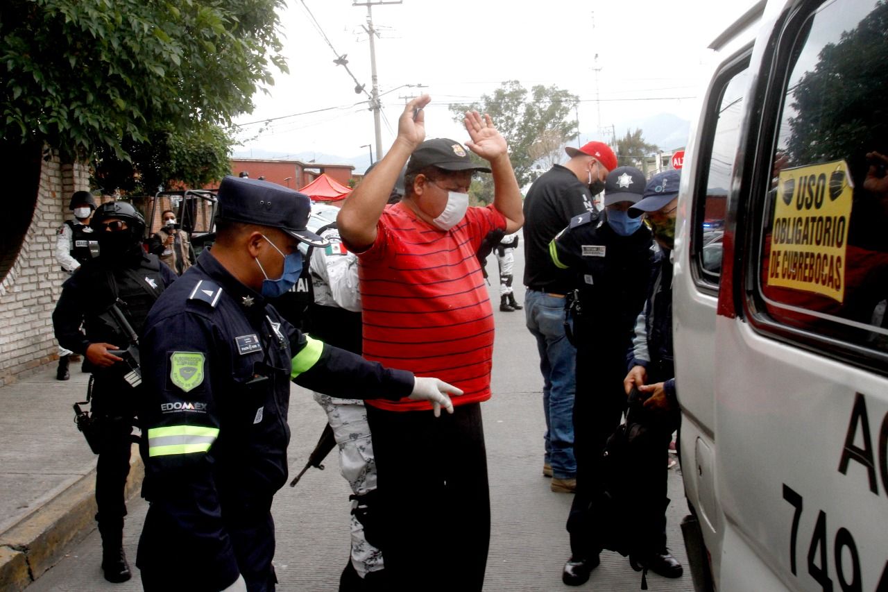 Combate con firmeza robo al transporte público en el Estado de México