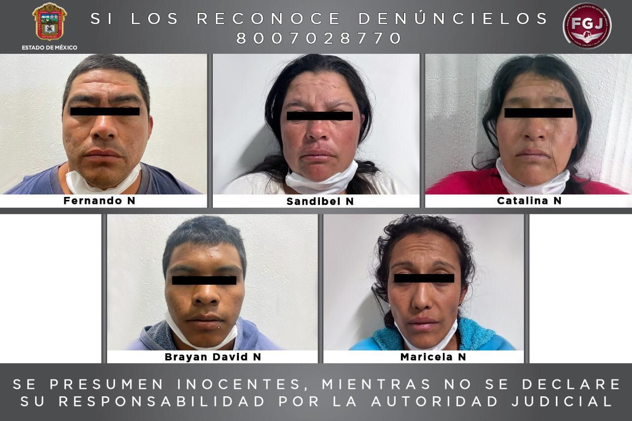 ASEGURA FGJEM A CINCO PERSONAS INVESTIGADAS POR UN HOMICIDIO EN CHIMALHUACÁN