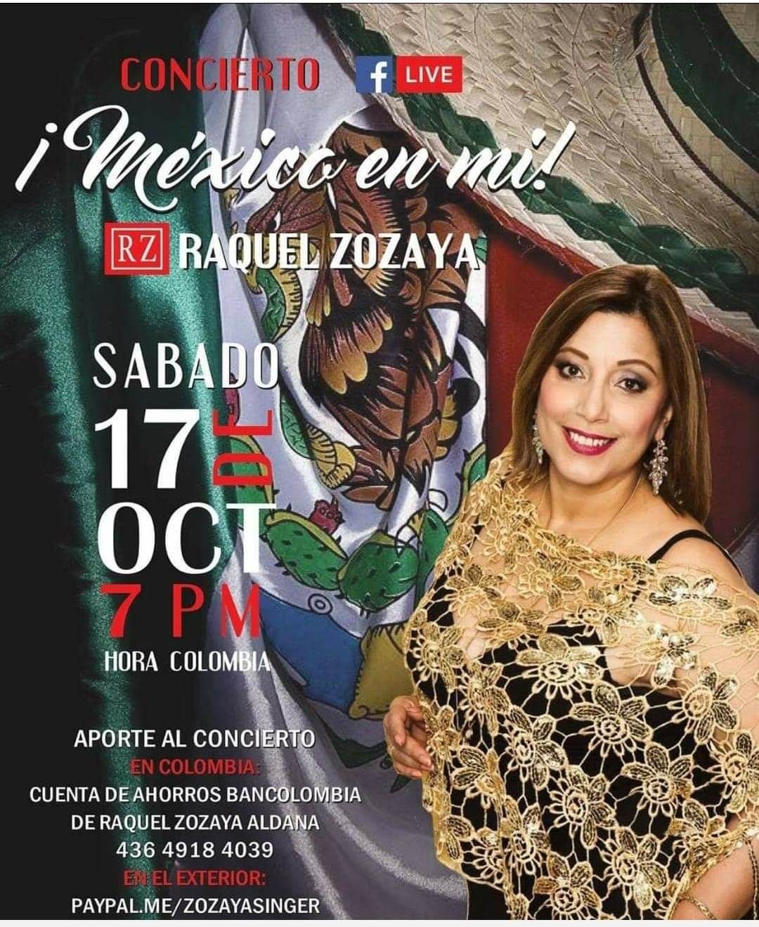  Raquel Zozaya de Colombia canta para México 