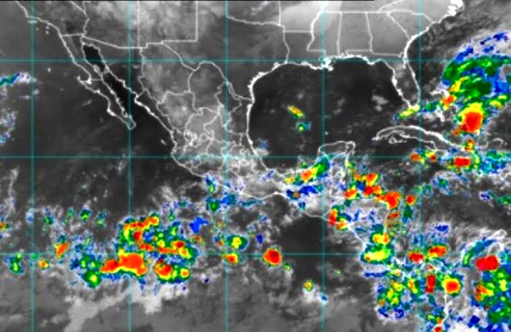 Pronostican lluvias fuertes en el sureste del país y la península de Yucatán