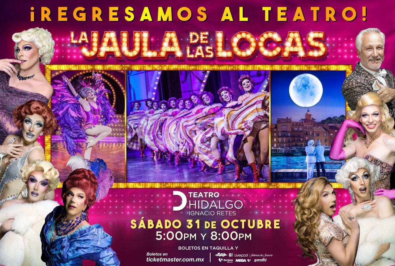 Continúa el gran éxito de La Jaula de las Locas, el musical regresa con funciones presenciales para celebrar 5 años de temporada