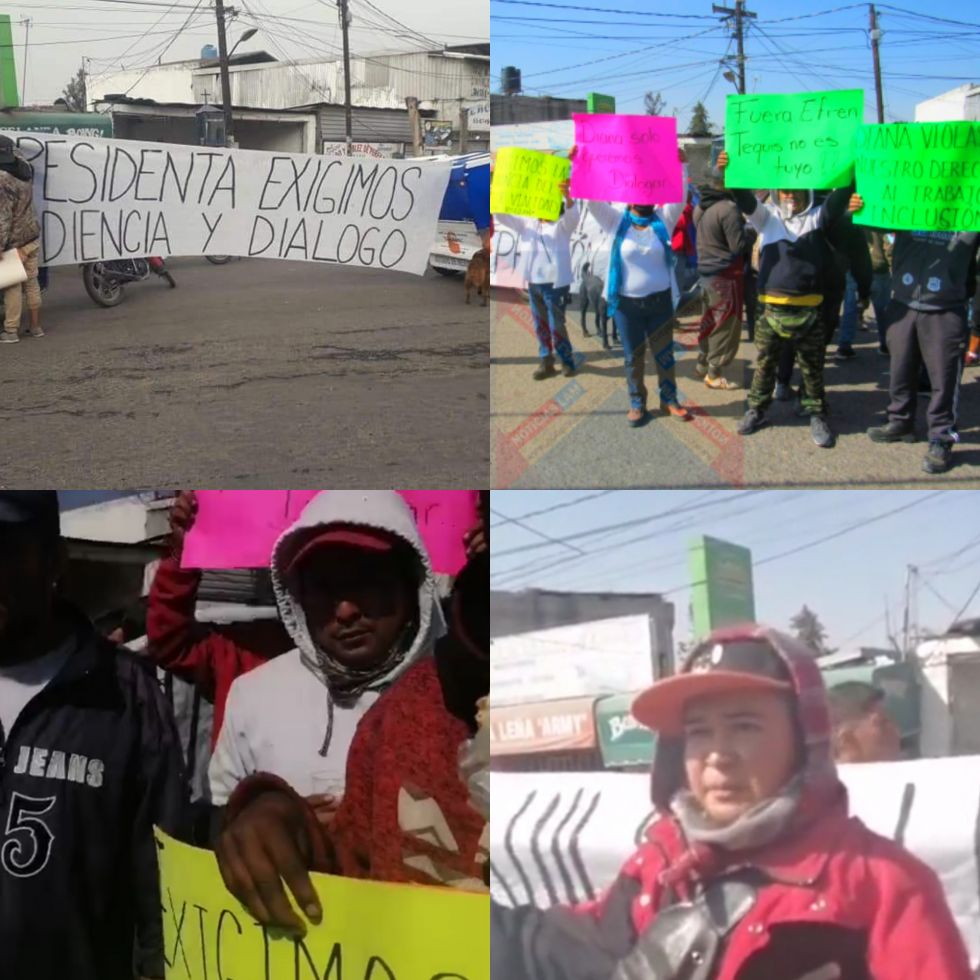 Mototaxistas exigen a Diana Chávez que los deje trabajar en bases de Tezoyuca 