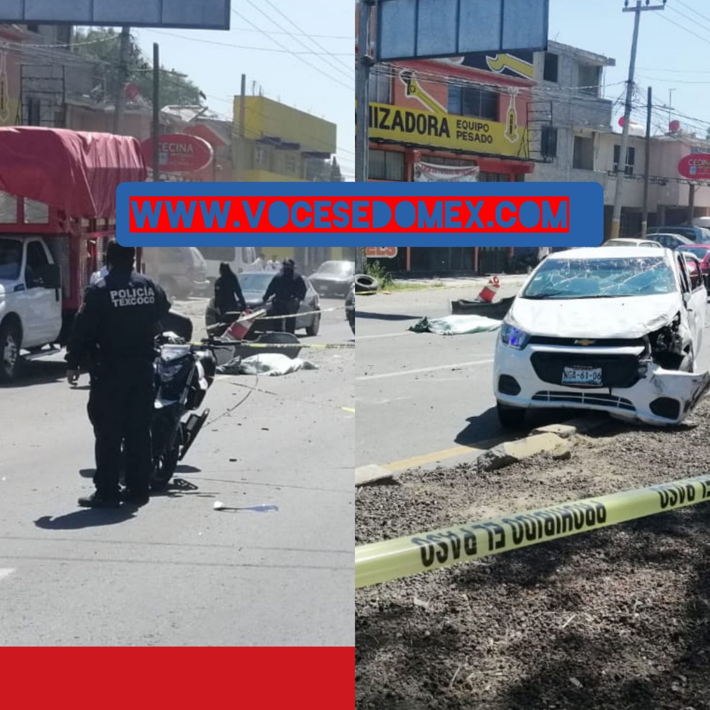 Aparatoso accidente vehicular deja un muerto y un herido en Texcoco 