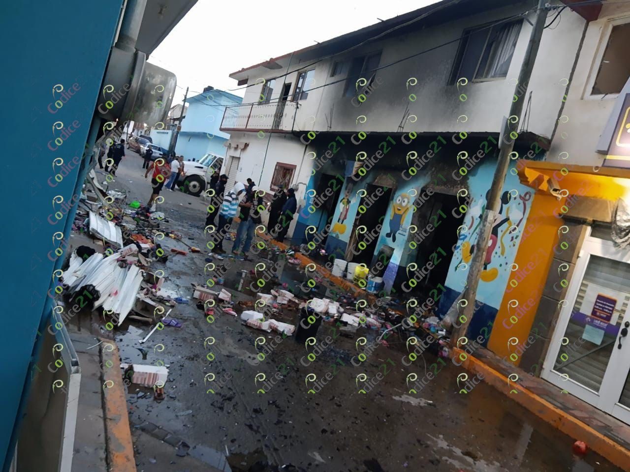 Ocurre fuerte explosión durante la madrugada en el Centro de Olinalá