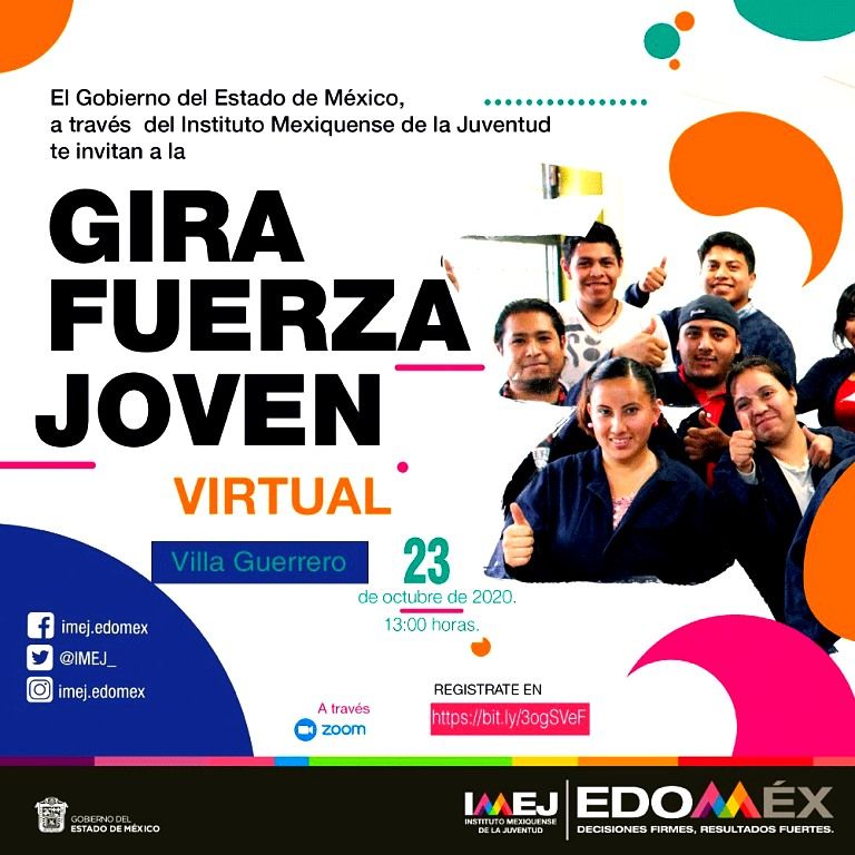 El IMEJ acerca trámites y servicios gubernamentales a jóvenes mexiquenses a través de gira virtual Fuerza Joven