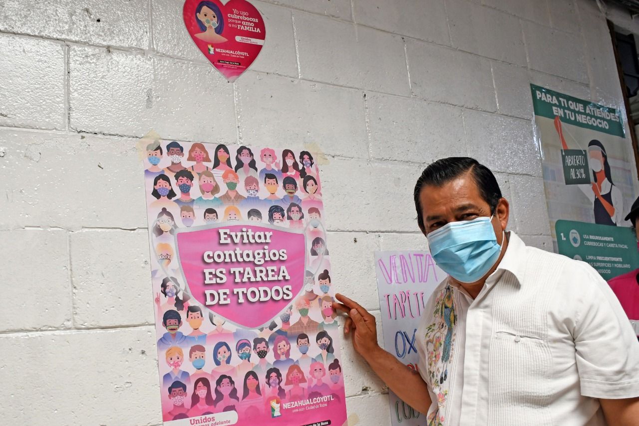 #Ante rebrote de COVID-19,  Nezahualcóyotl redobla esfuerzos para contener el virus con campañas de auto cuidado: Juan Hugo de La Rosa
