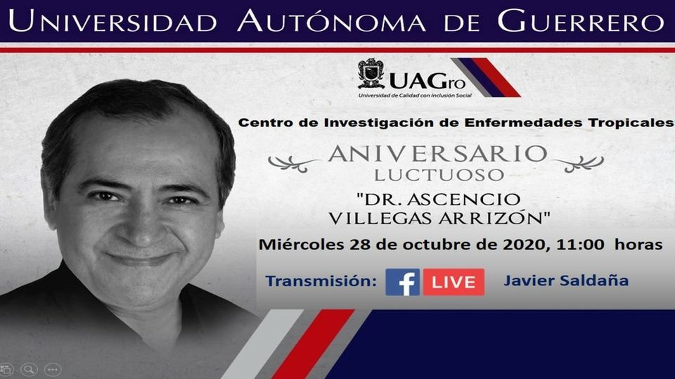 Invita Javier Saldaña a la  conmemoración virtual en el 8° aniversario luctuoso del Dr. Ascencio Villegas Arrizón