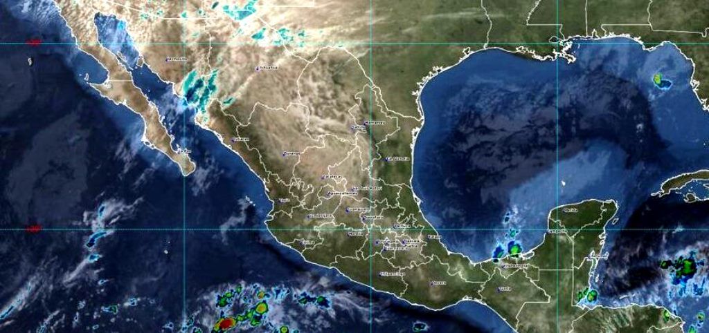 Lluvias intensas a torrenciales en el sureste de México