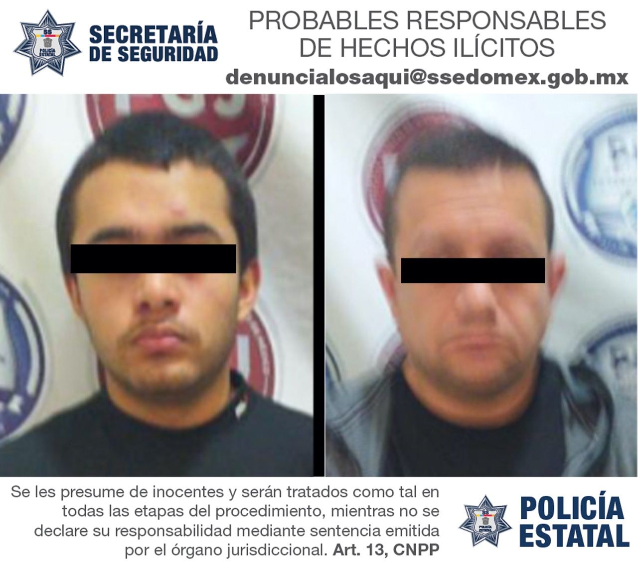 #Detienen a dos dedicados a robar en casas habitación en Huixquilucan 