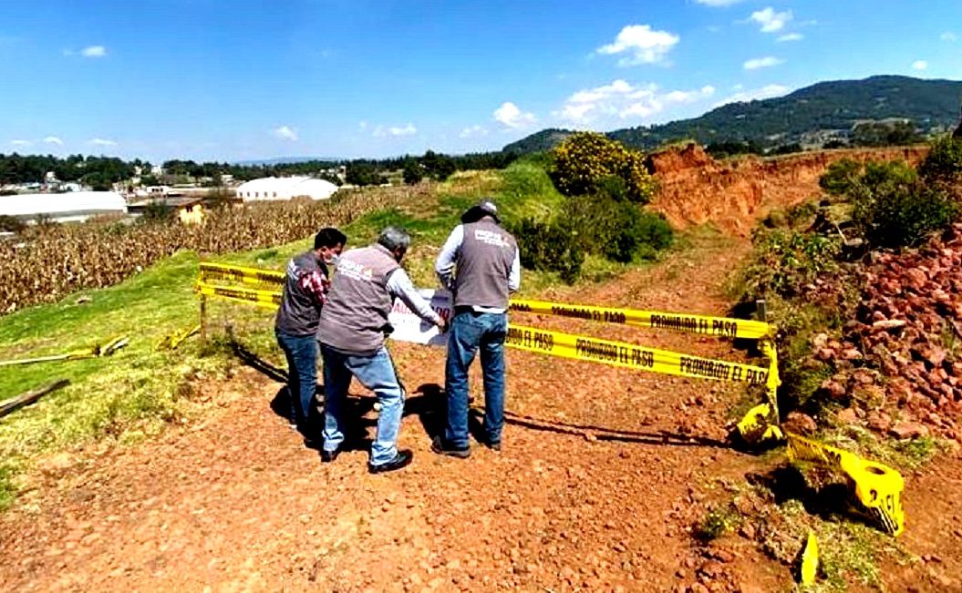 La Procuraduría de Protección al Ambiente del Estado de México clausura tres minas en el municipio de Villa Victoria