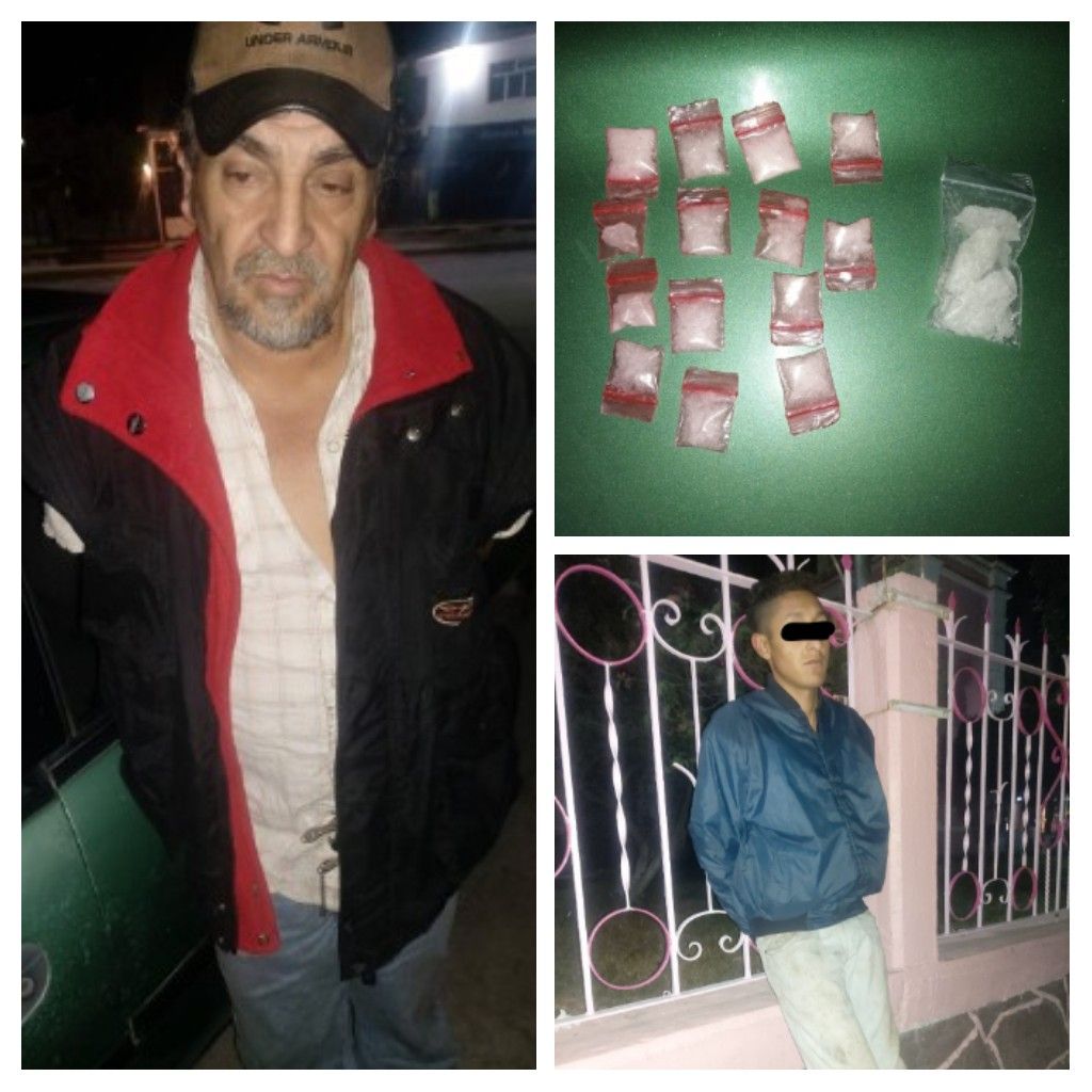 Policía municipal de Texcoco captura a dos presuntos narcomenudistas en la Magdalena Panoaya