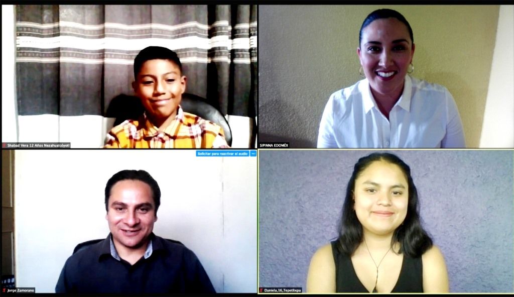 El GEM impulsa participación de la niñez y adolescencia mexiquense a través de diálogos virtuales