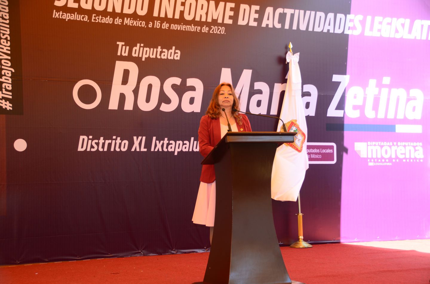 Diputada Rosa Maria Zetina G. presenta su segundo informe de actividades legislativas 