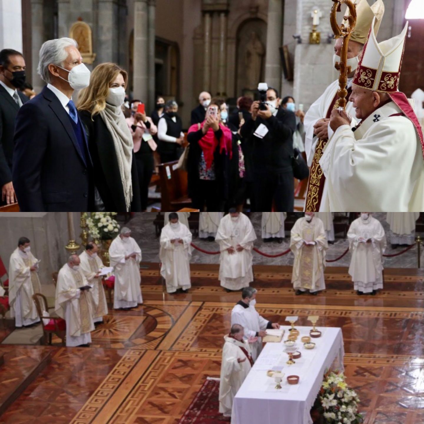 Recibe Arzobispo de Toluca imposición del Palio Arzobispal 