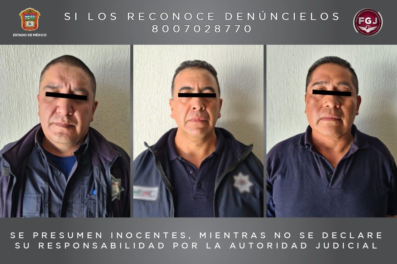 Detienen FGJEM y SS a tres custodios del centro penitenciario de Santiaguito investigados por homicidio 