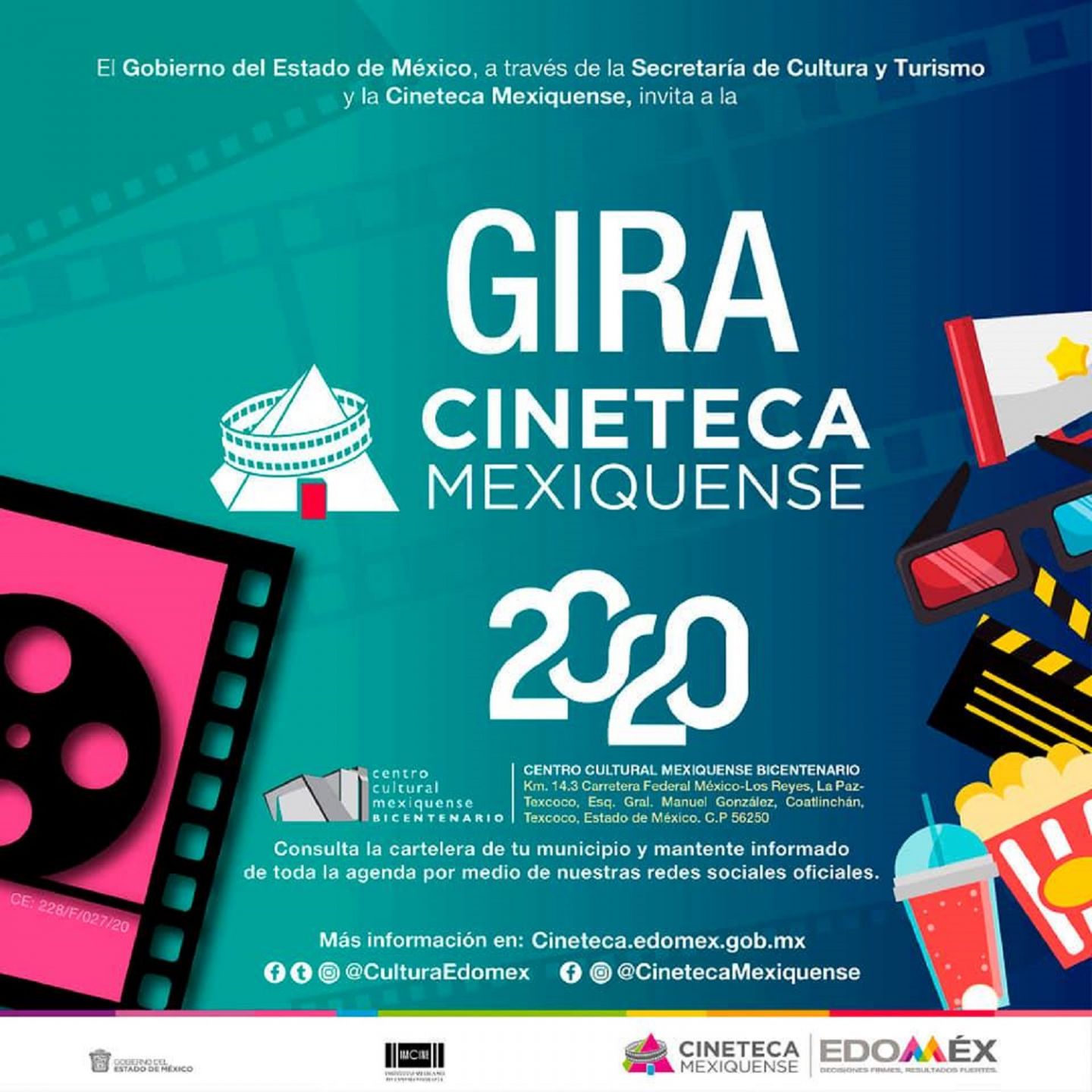 Prepara centro cultural mexiquense bicentenario fin de semana con música, danza y cine 