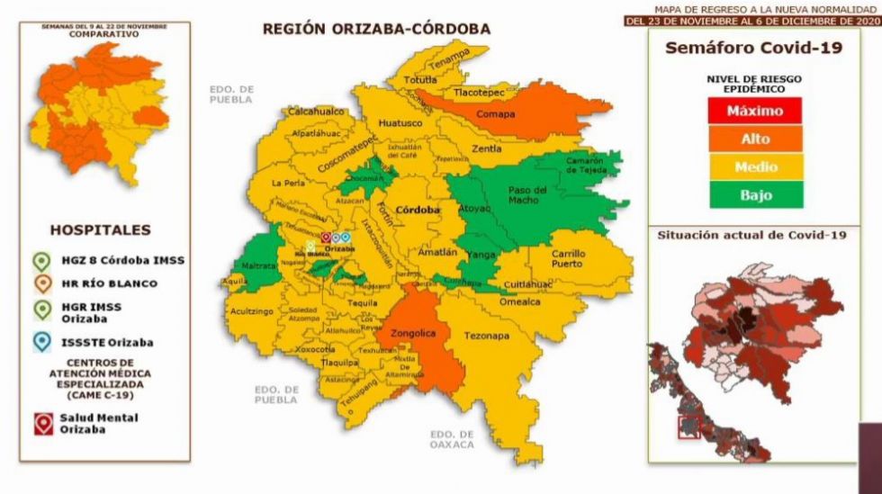 Regresan 8 municipios de Veracruz a semáforo Verde por COVID-19.