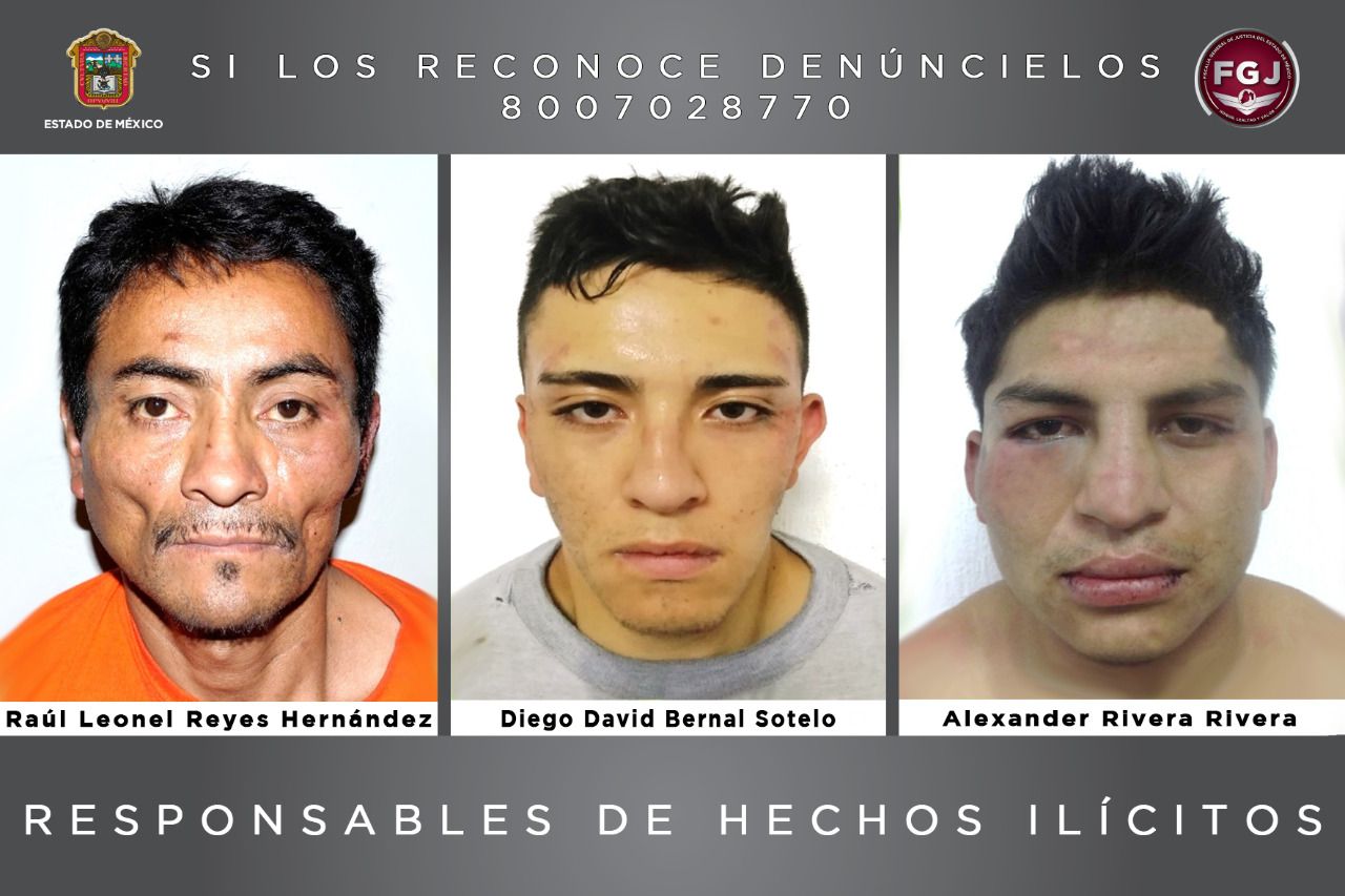 #Por secuestro, Diego David Bernal Sotelo, Raúl Leonel Reyes Hernández y Alexander Rivera Rivera les dan 55 años de tambo