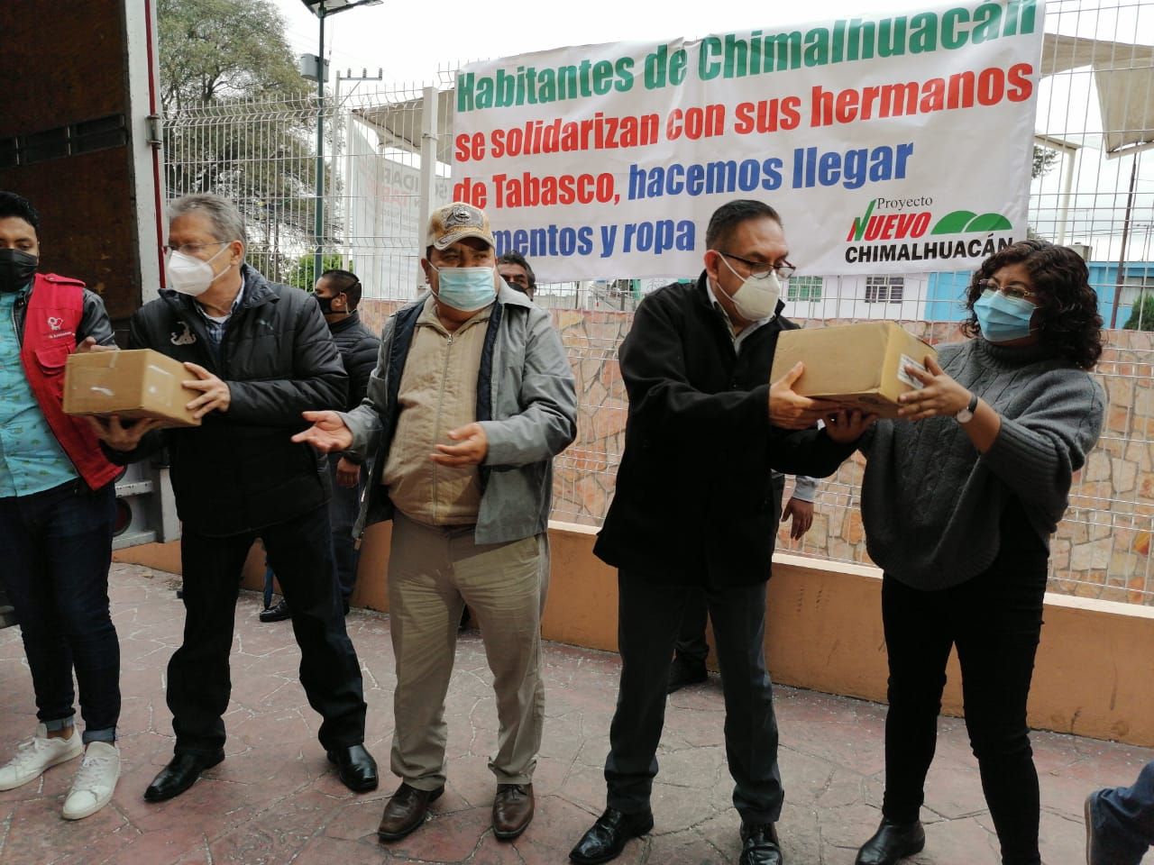 #Pueblo y gobierno de Chimalhuacán envía colecta de víveres en apoyo a damnificados en Tabasco