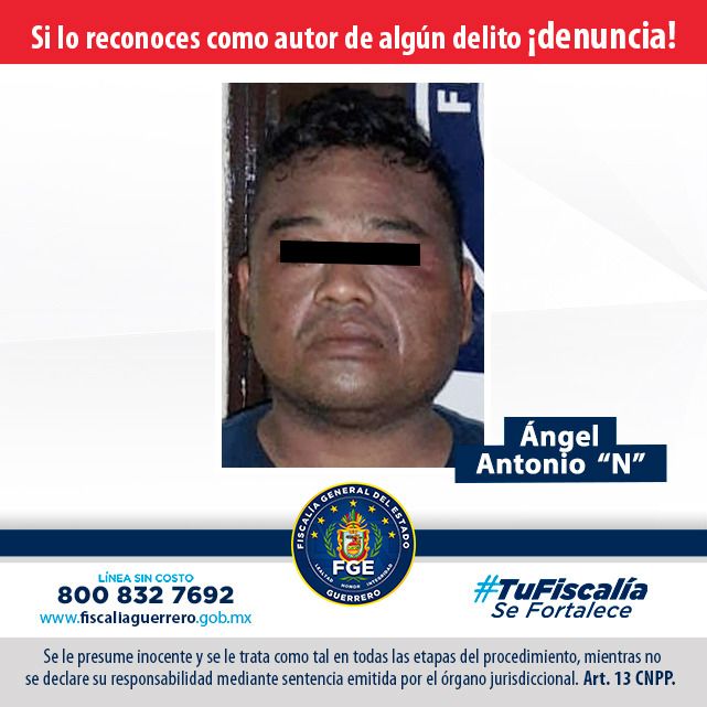 Aprehende la Fiscalía de Guerrero en flagrancia, a Ángel Antonio "N", acusado de extorsión a empresa de construcción en Acapulco 