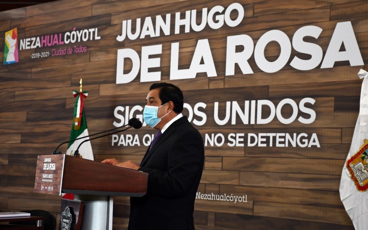 Juan Hugo De la Rosa García presenta quinto informe en Nezahualcóyotl