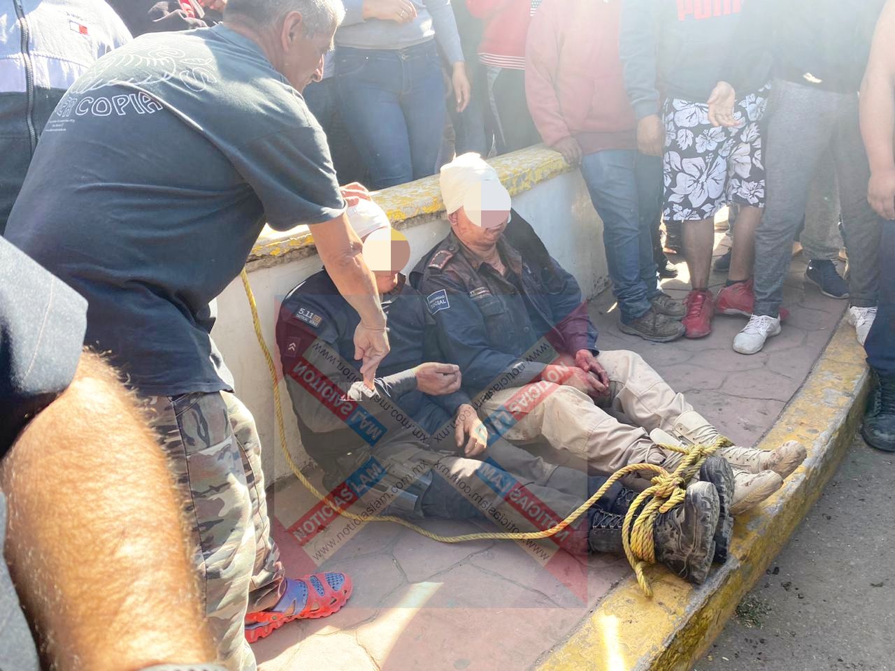 Dos policías de Teotihuacán se salvan de ser linchados en Otumba