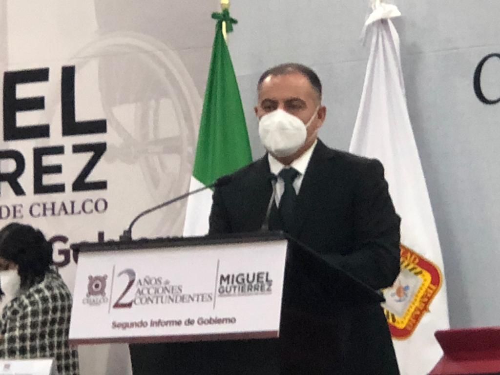 Anuncia alcalde Miguel Gutiérrez construcción de cuartel de la Guardia Nacional en Chalco