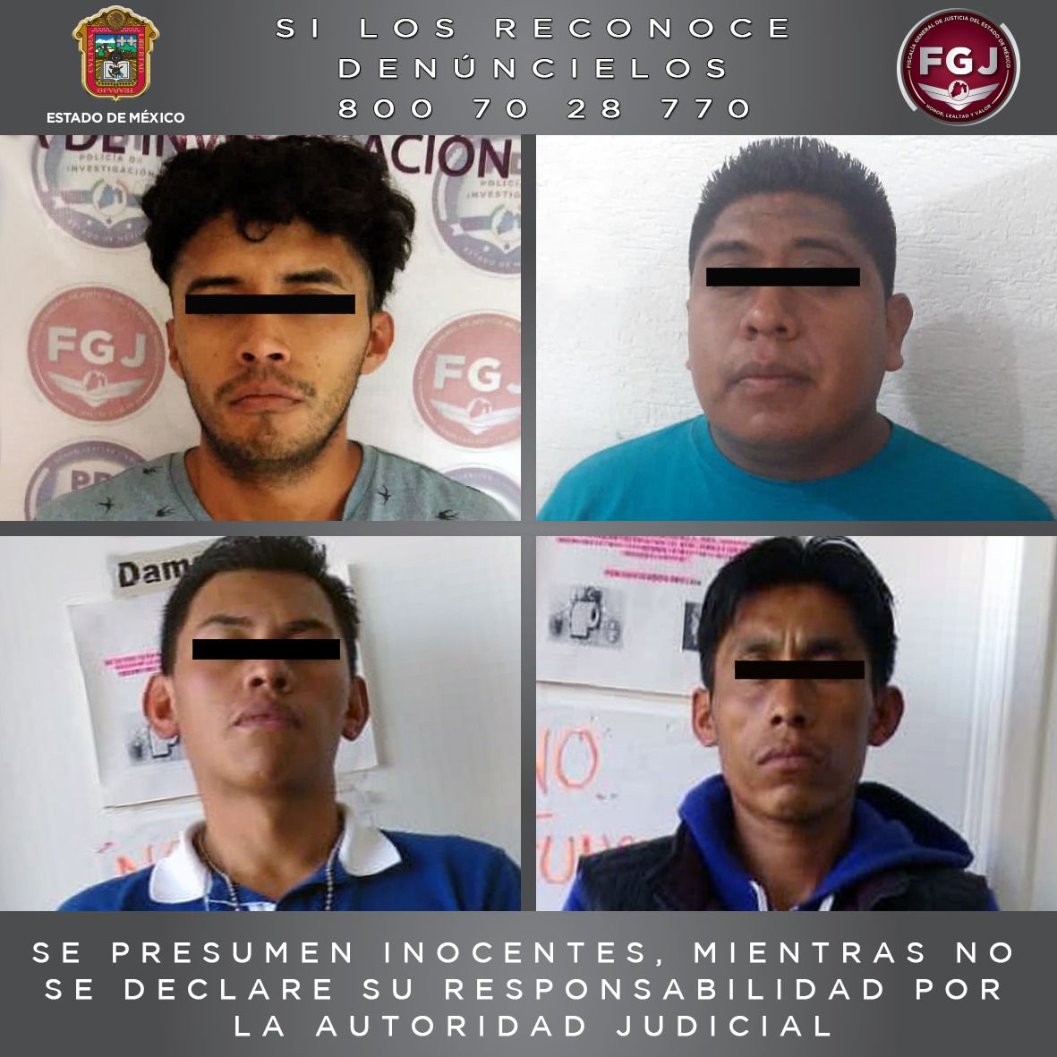 #Por robo de vehículo en Toluca  procesan a cuatro:FGJEM 
