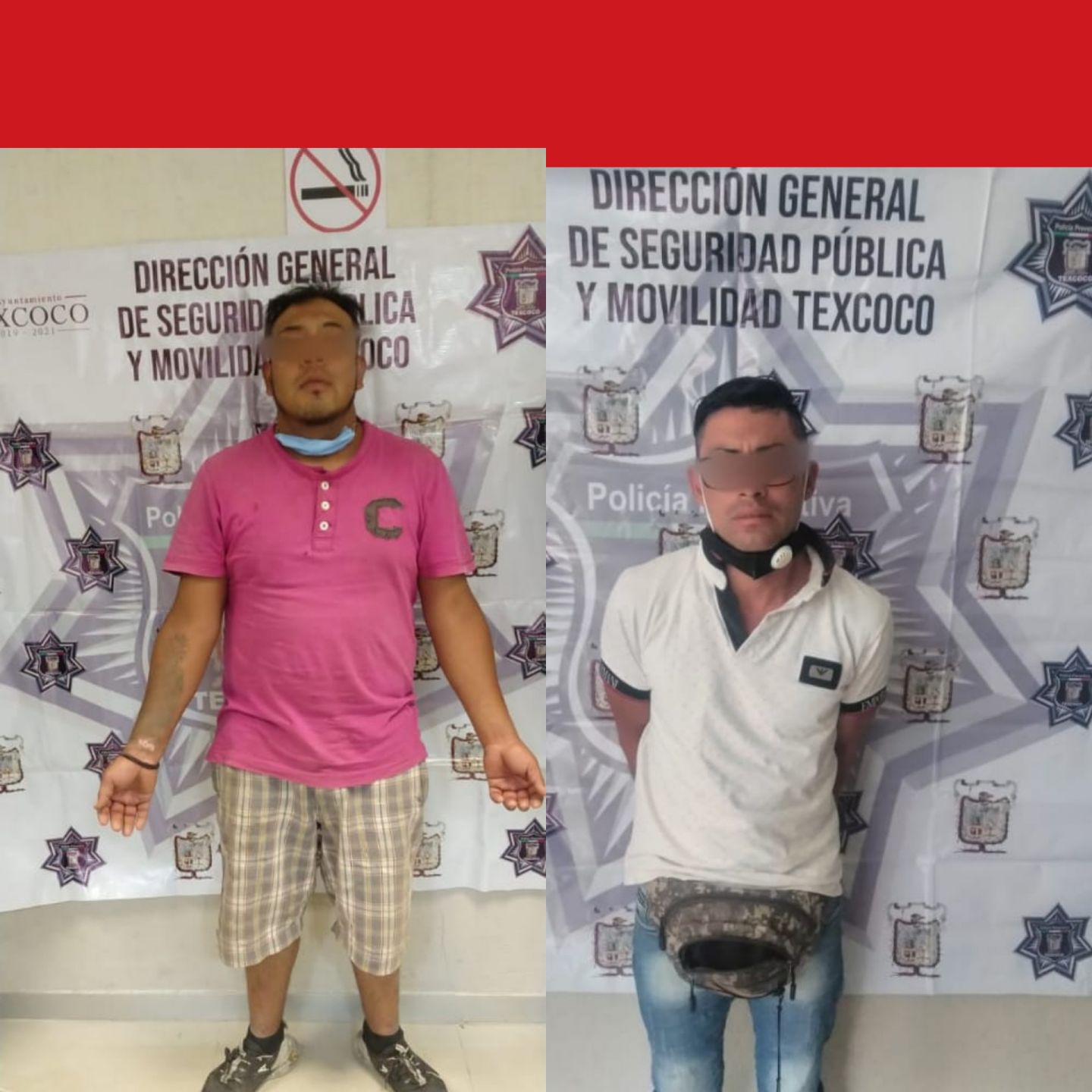 Detienen a dos delincuentes por robo policías municipales de Texcoco 