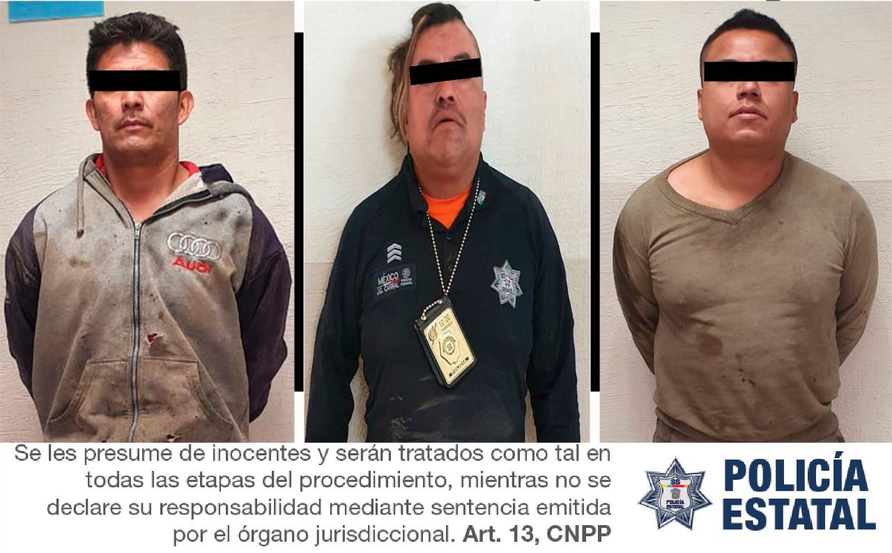 Detienen a 3 en Tepetlaoxtoc probables responsables de robo equiparado
