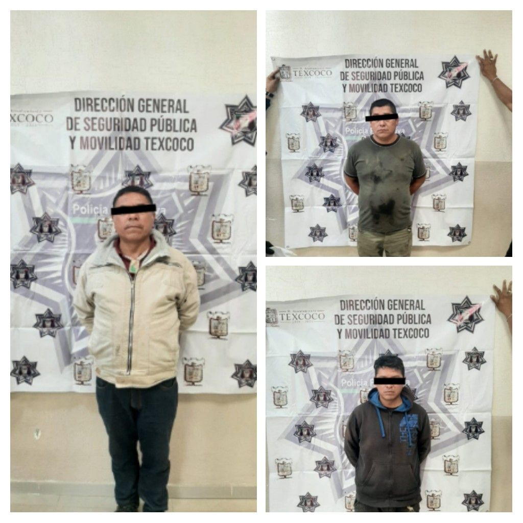 Captura policía municipal de texcoco a presuntos desvalijadores