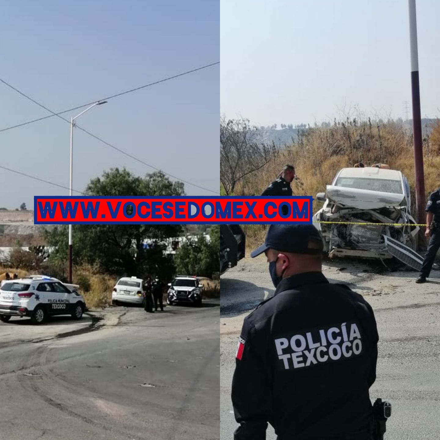 Un muerto y un herido en accidente automovilístico en Tlaminca Texcoco 