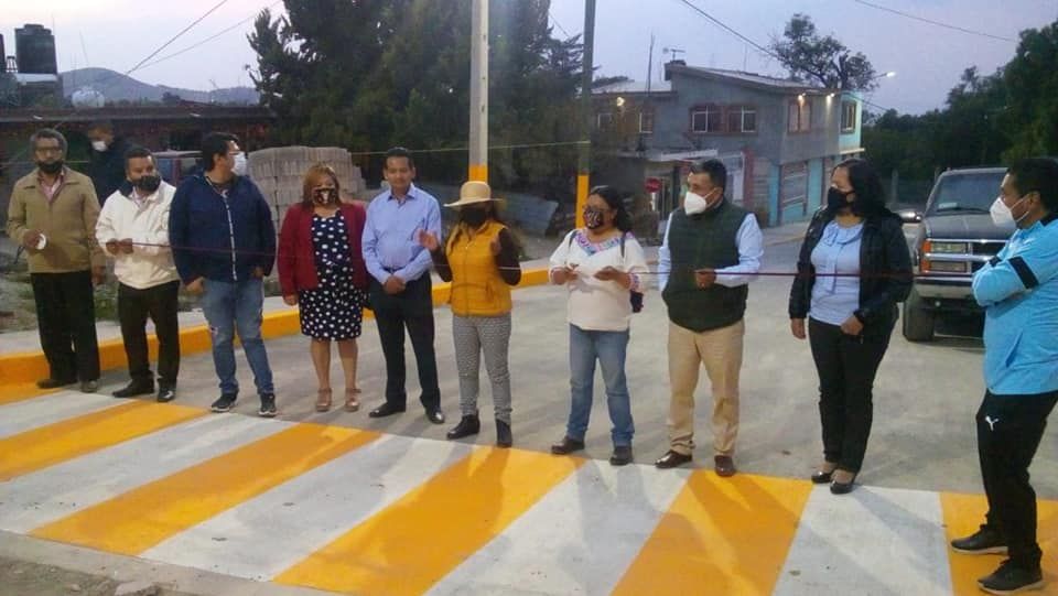 Cumple administración de Tepetlaoxtoc con infraestructura vial y social