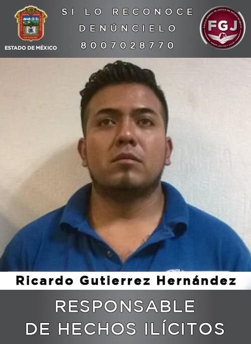#Robaba vehículos en Ecatepec, Ricardo Gutiérrez Hernández pasara 17 años en el tambo 