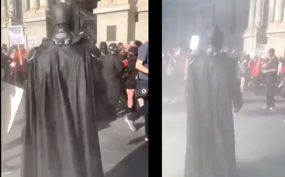 Batman, de superhéroe a simpatizante de protestas en EU
