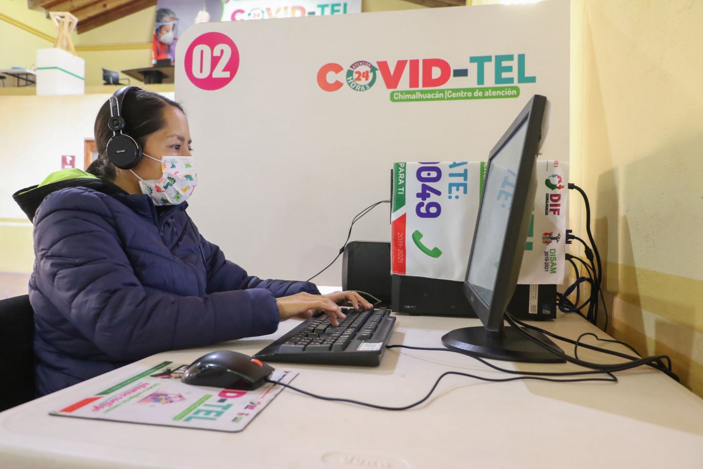 COVID-TEL Chimalhuacán brinda más de 26,500 servicios a grupos vulnerables