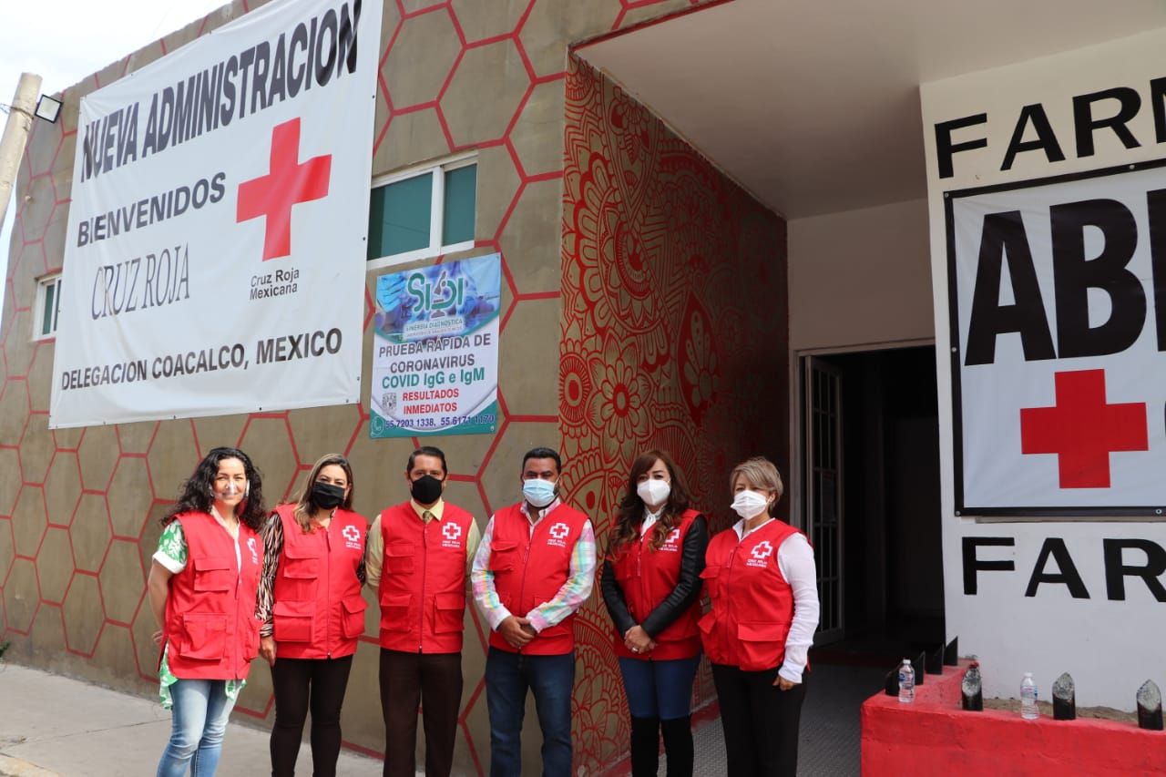 Cruz roja de Coacalco recibe apoyo del gobierno municipal