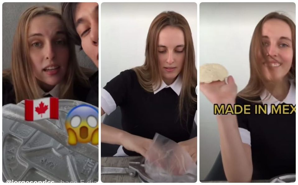 Canadiense se hace viral por singular forma de usar una máquina para hacer tortillas
