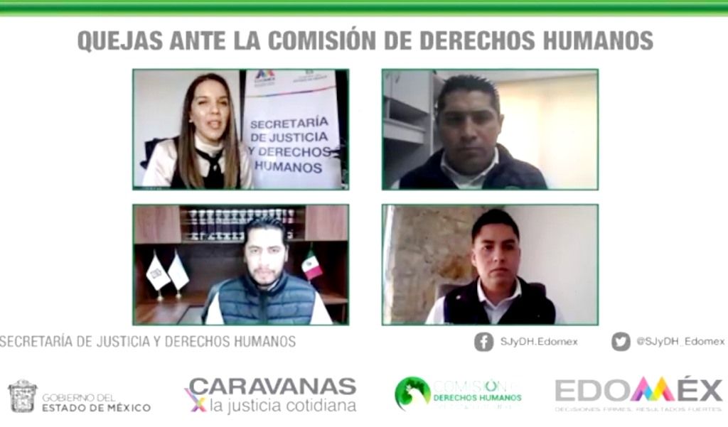 La CODHEM participa en Caravanas por la Justicia Cotidiana en línea