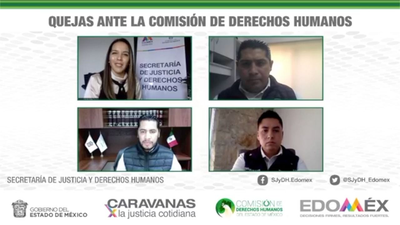 Participa CODHEM en Caravanas por la Justicia Cotidiana en línea