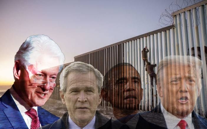 Así contribuyeron al muro los expresidentes de USA 