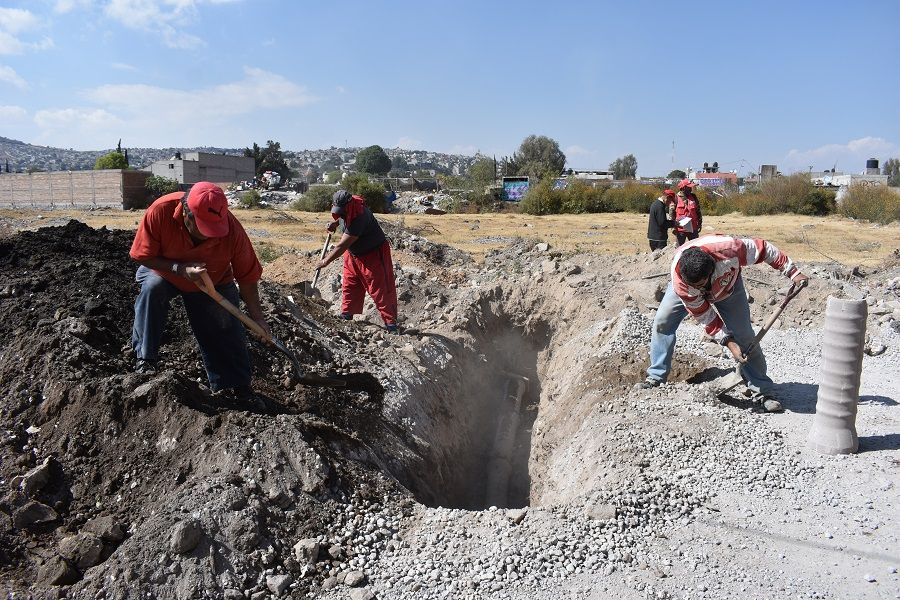 ODAPAS Chimalhuacán rehabilita sistema de drenaje

 