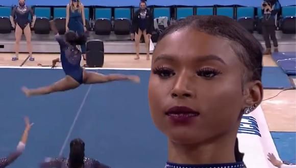 ¡Simone Biles ya tiene competencia! Gimnasta arrasa en redes sociales por video viral de su acrobática rutina
