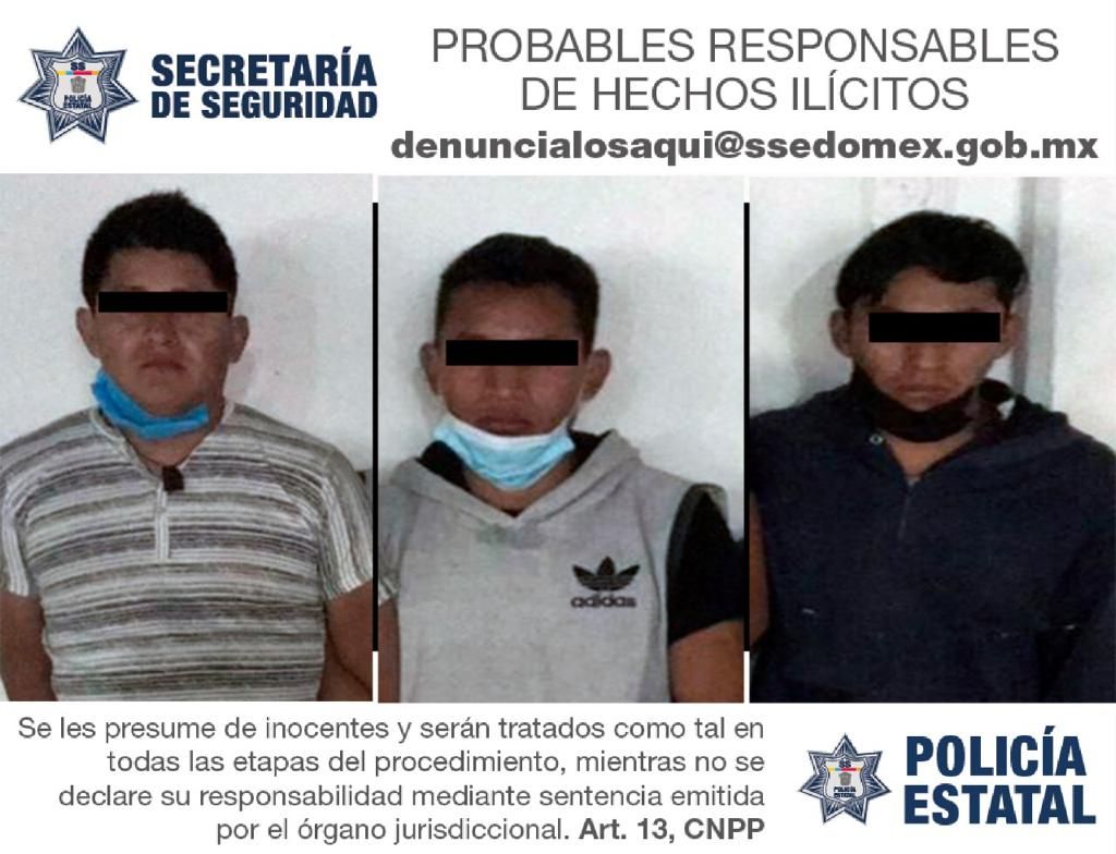 #Detienen a tres rateros que operaban en Zinacatepec