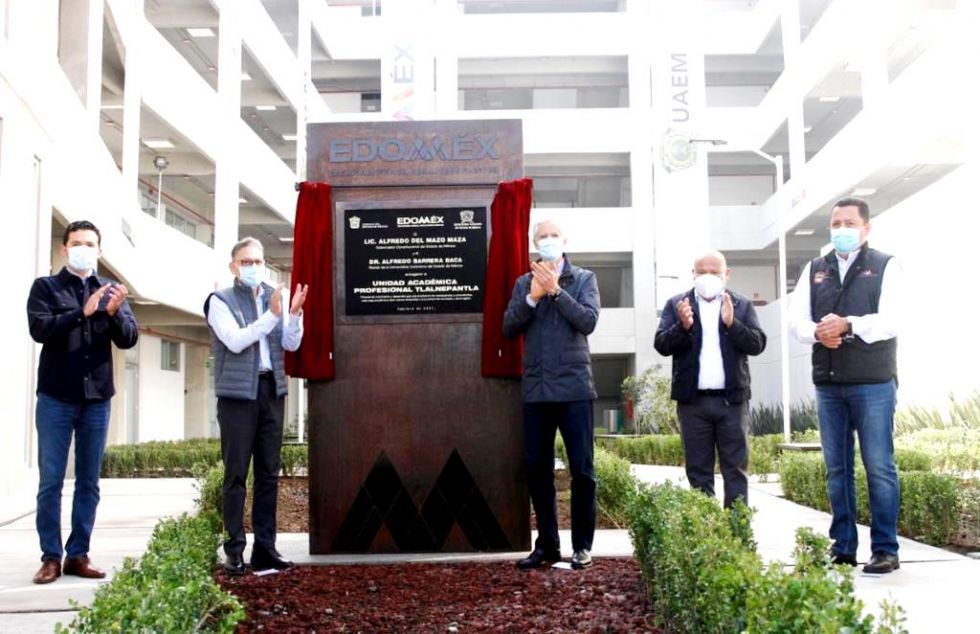 Alfredo del Mazo y el Rector de la UAEM, Alfredo Barrera, inauguran La Unidad Académica Profesional de Tlalnepantla