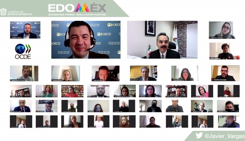 El Edoméx y OCDE realiza taller virtual para recuperar el prestigio de pertenecer al servicio público