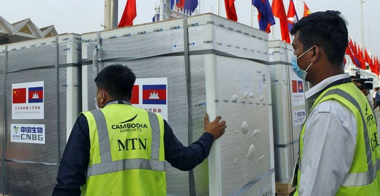 Camboya recibe primer envío de vacunas contra Covid-19
