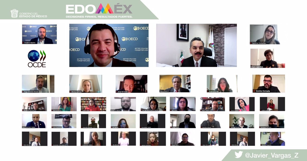 Realiza EDOMÉX y OCDE taller virtual para recuperar el prestigio de pertenecer al servicio público